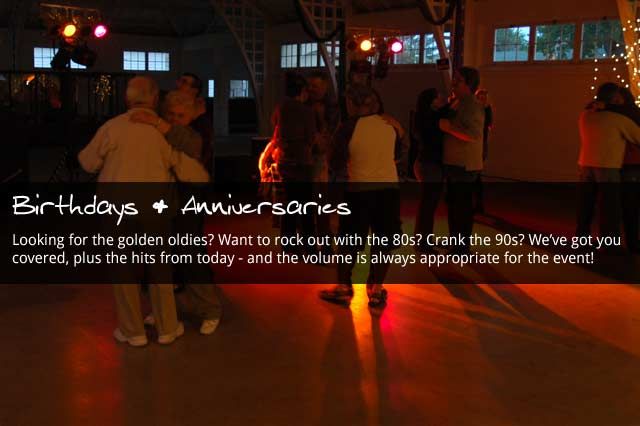 DJ for Birthdays & Anniversaries