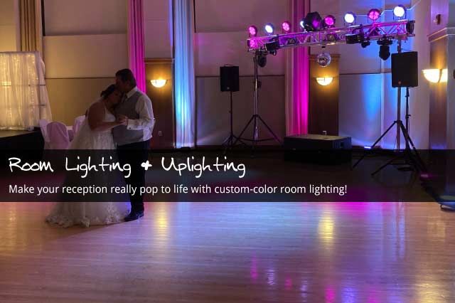 Uplights & Custom Color Room Lighting