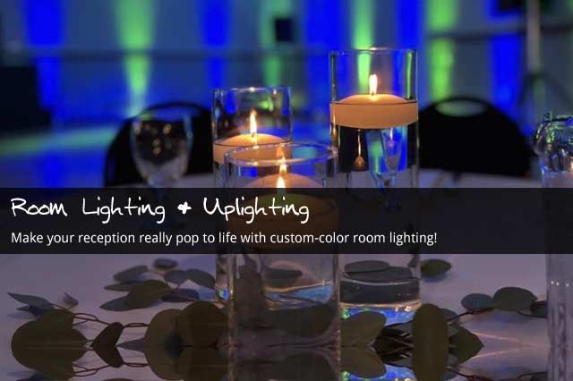 Uplights & Custom Color Room Lighting