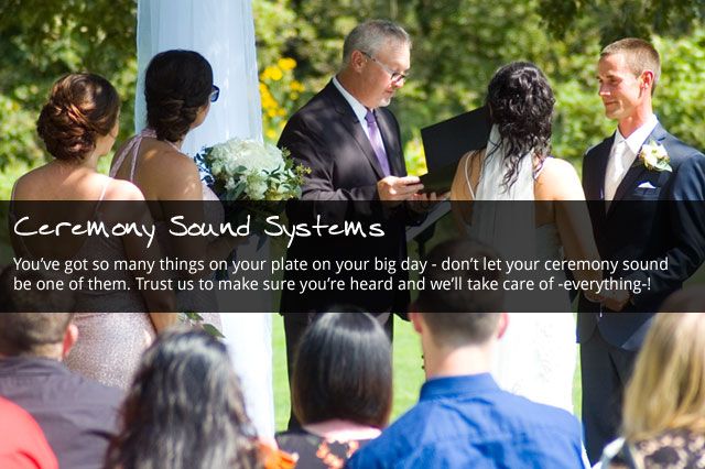 Wedding Ceremony Sound System